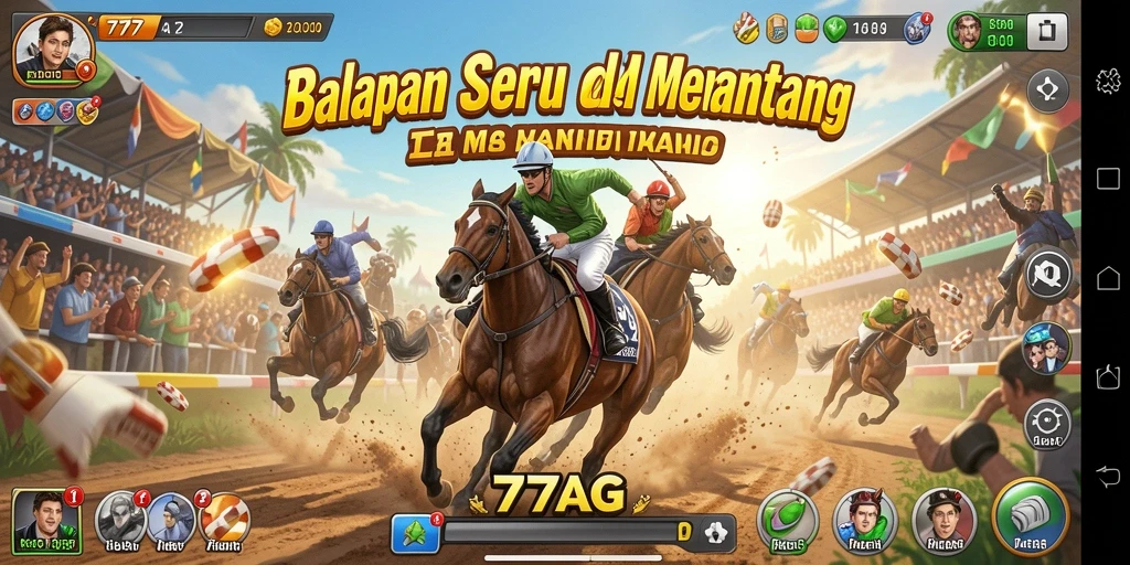 Menampilkan aksi balap mendebarkan di 77AG dengan grafis menawan.