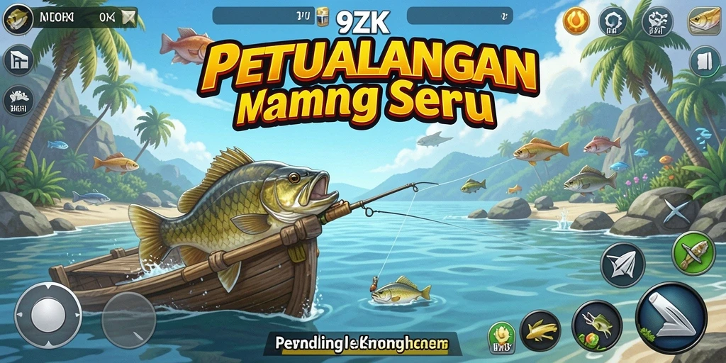 Tampilan gameplay menarik dari 9ZK saat memancing.