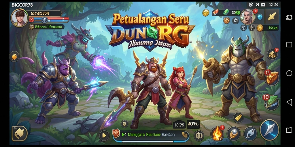 Gameplay RPG yang menarik dan mendebarkan dari BIGCOR78.