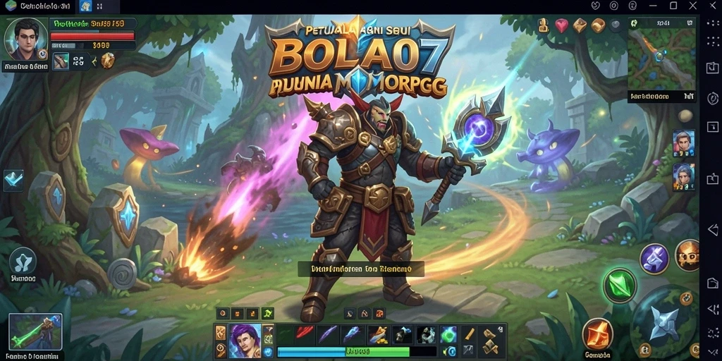 Screenshot gameplay BOLA07 dengan aksi seru di dunia MMORPG.