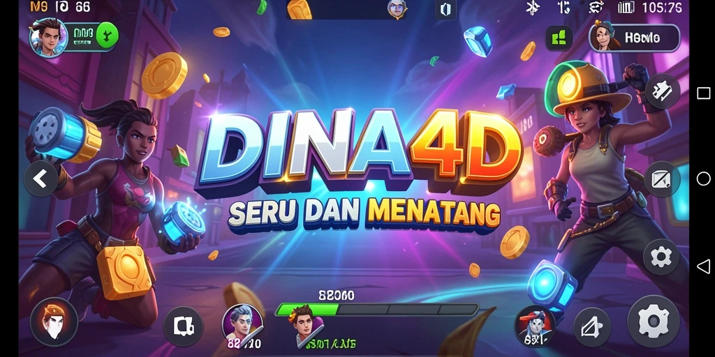 Tampilan seru gameplay DIANA4D dengan aksi cepat dan grafis menawan.