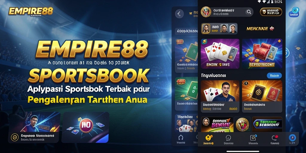 Tampilan utama EMPIRE88 menampilkan berbagai opsi taruhan olahraga yang menarik.