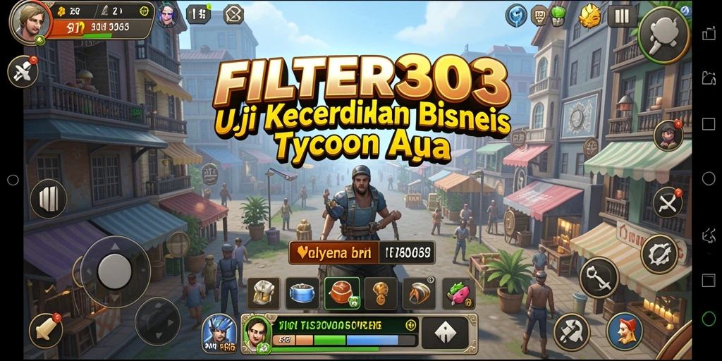 Tampilan screenshot utama FILTER303 menampilkan gameplay dan interaksi pengguna.