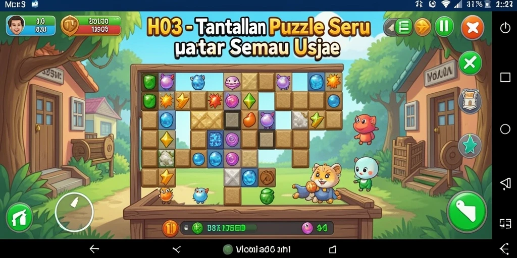Gameplay H03 menampilkan tantangan puzzle yang menarik dan seru.