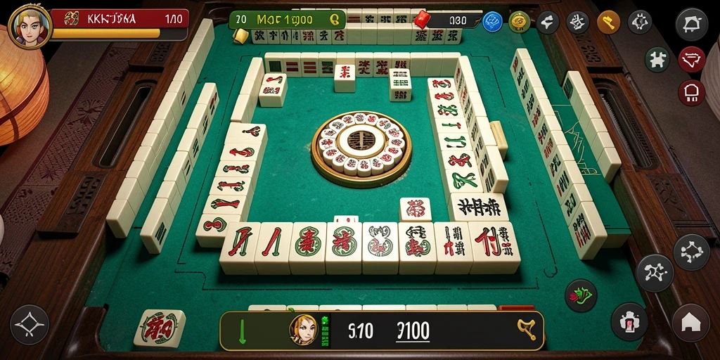 Tampilan menarik dari gameplay Mahjong KPK100.