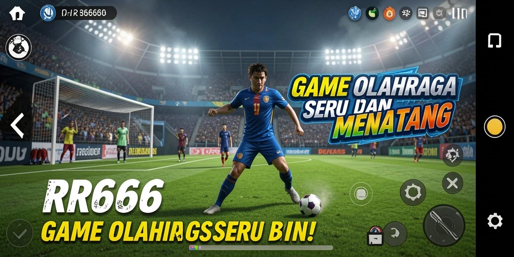 Tampilan gameplay menarik dari RR666 yang penuh aksi olahraga.