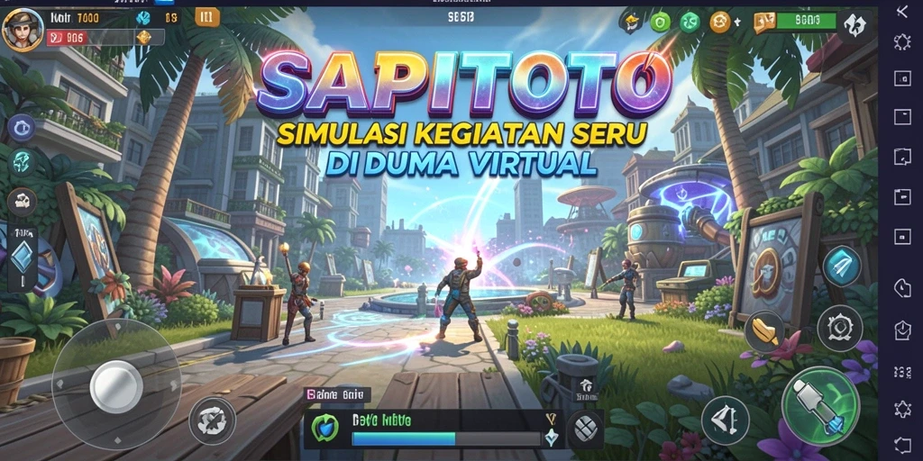 Tampilan gameplay simulasi yang menarik dalam SAPITOTO.
