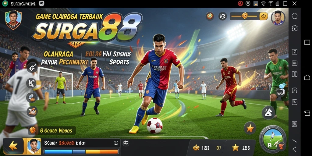 Screenshot gameplay SURGA88 menunjukkan aksi seru dalam olahraga.