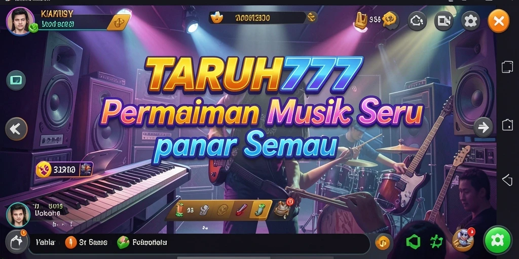 Tampilan antarmuka menarik saat bermain musik di TARUH777.